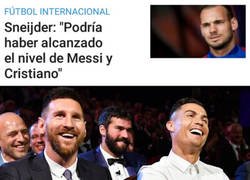 Enlace a Sneijder se nos ha venido un poco arriba