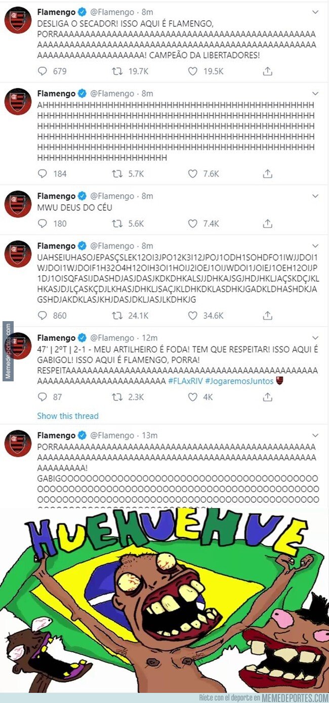 1091910 - Le va a dar algo al CM de Flamengo