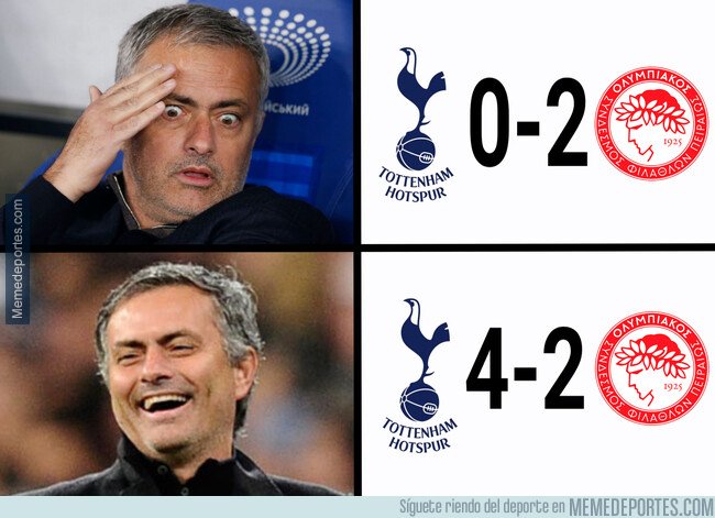 1092120 - Menudo susto debió llevarse Mourinho en su regreso a la Champions