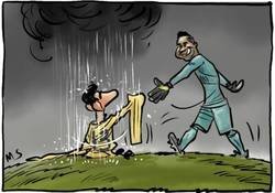 Enlace a Courtois vuelve a perder su duelo con Keylor Navas, por @yesnocse