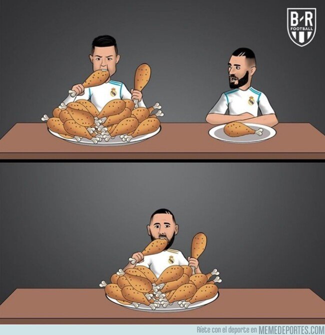 1092160 - Desde que Cristiano no está, Benzema come doble, por @brfootball