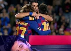 Enlace a Los culés viendo a la MSG conectada