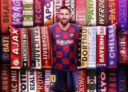 Enlace a Messi ya ha anotado ante 34 rivales diferentes en Champions, por @brfootball