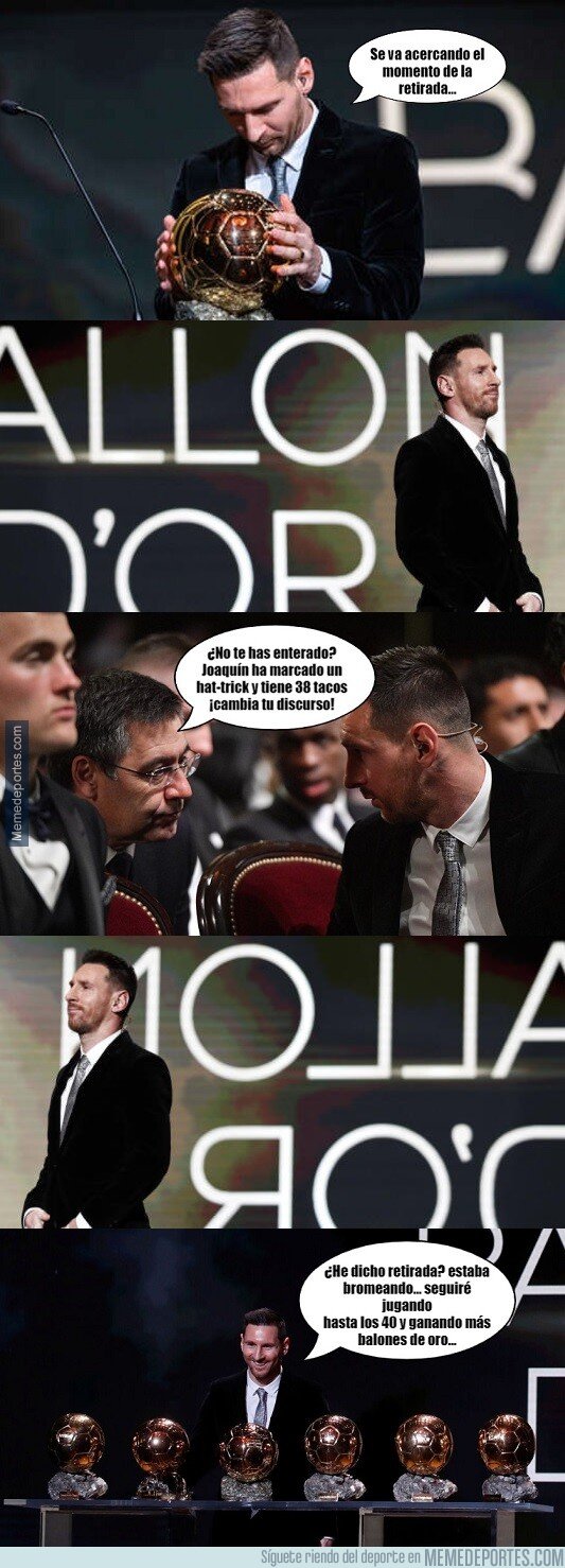 1092993 - Messi se ha pensado mejor lo de su retirada... después del hat-trick de Joaquín