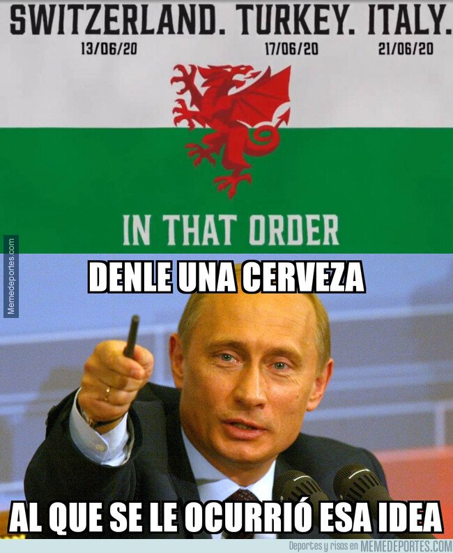 1092383 - Así anunció la selección de Gales sus rivales en la EURO 2020