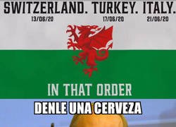 Enlace a Así anunció la selección de Gales sus rivales en la EURO 2020