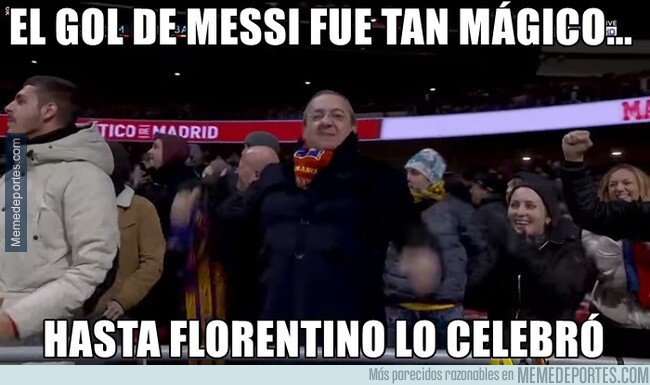 1092517 - Pillaron a Florentino apoyando al Barça en el Metropolitano