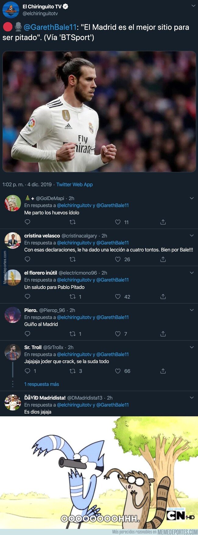 1092660 - Gareth Bale deja una vez más retratado al madridismo con unas declaraciones que van a dar mucho que hablar