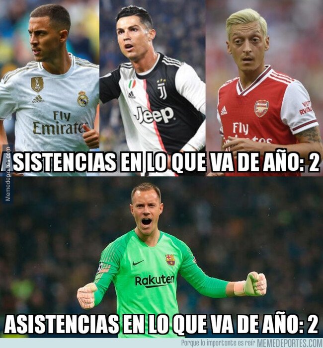1093031 - Ter Stegen ya tiene mejor números ofensivos que muchas cracks del área