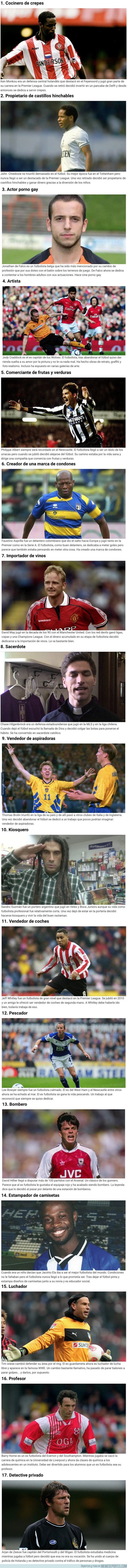 1093091 - Estos son los 17 trabajos más extraños de futbolistas después de retirarse