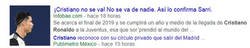 Enlace a Es oficial: Cristiano no se va