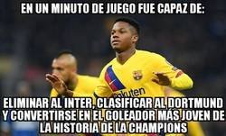 Enlace a Ansu Fati se graduó en el Giuseppe Meazza