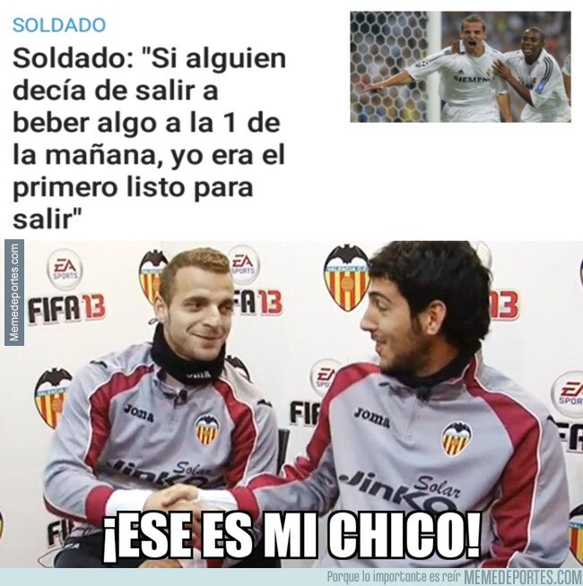 1093382 - Soldado debió hacer muy buenas migas con Parejo en su etapa como valencianista