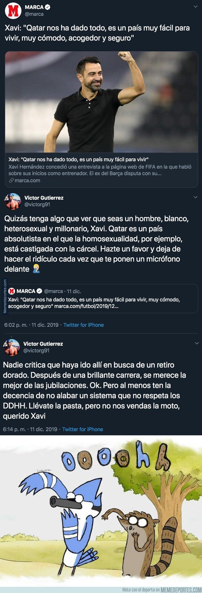 1093406 - El waterpolista Víctor Gutiérrez le acaba de dar a Xavi Hernández un ZASCA de proporciones bíblicas tras hablar así de Qatar