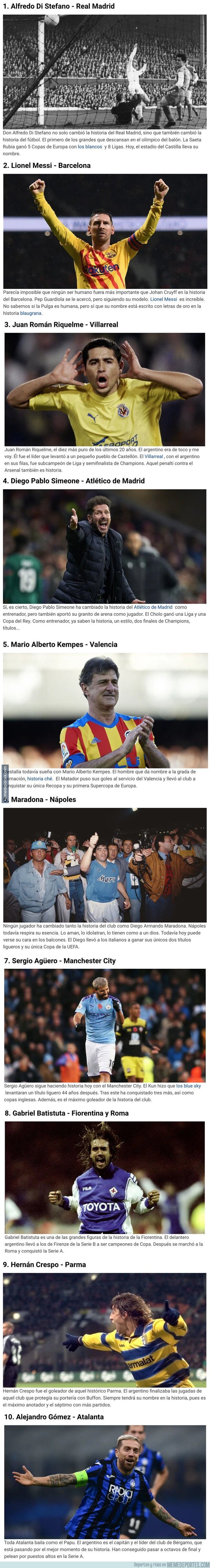 1093425 - 10 jugadores argentinos que cambiaron la historia de clubes europeos