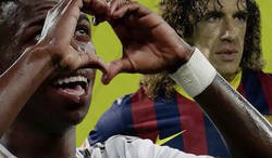 Enlace a Gran polémica: La Liga junta en una misma imagen a Vinicius con Puyol preguntando quien ganaría en un duelo y Twitter responde indignado