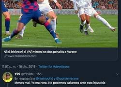 Enlace a El tuit del Real Madrid rajando del árbitro tras el Clásico que no esperaban los madridistas y están aplaudiendo muy fuerte