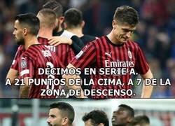 Enlace a Así va el Milan. Se pudrió todo.