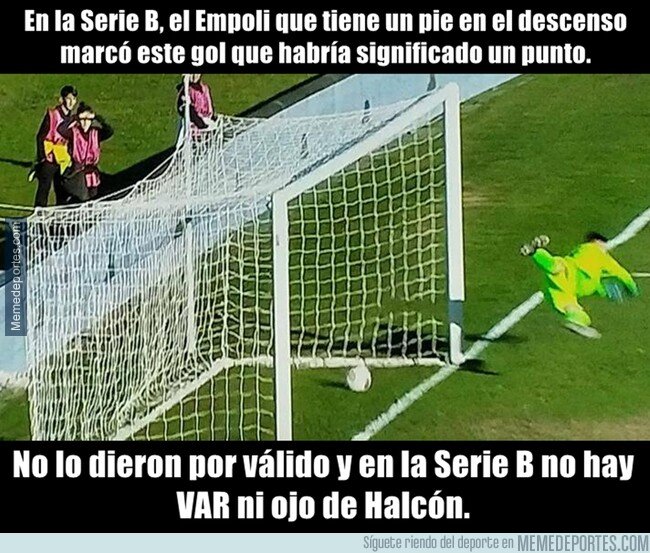 1094401 - Este increíble gol no concedido en la segunda división de Italia nos hace replantear porque el VAR es tan indispensable
