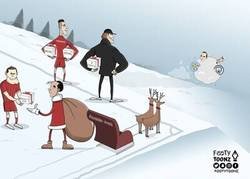 Enlace a Una navidad muy roja, por @footytoonz