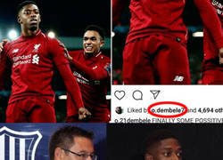 Enlace a Dembélé da un like a un montaje que le viste con la camiseta del Liverpool