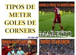 Enlace a Distintos córners más celebrados por los madridistas