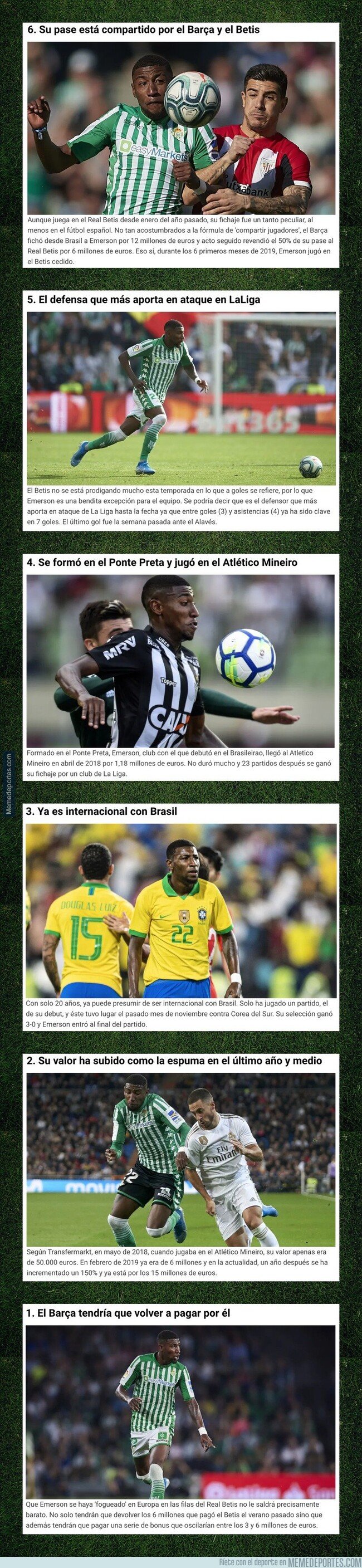 1095331 - 6 cosas que no sabías de Emerson, el futbolista que 'comparten' el Betis y el FC Barcelona