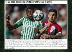 Enlace a 6 cosas que no sabías de Emerson, el futbolista que 'comparten' el Betis y el FC Barcelona