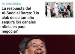 Enlace a En el Al Sadd no conocen los métodos de negociación azulgranas. Que le pregunten a Cerezo.