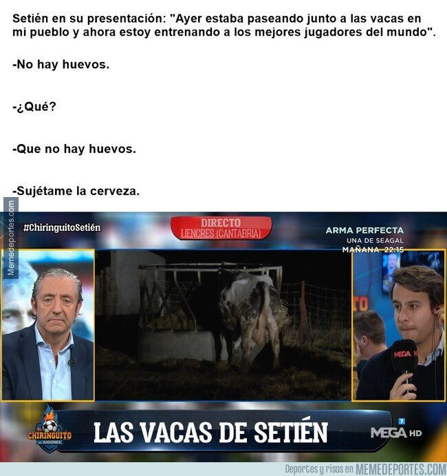 1095881 - El Chiringuito entrevistando a las vacas de Setién
