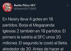 Enlace a Un aficionado del Betis le pega un 'hachazo' tremendo a uno del Sevilla con estos datos tras intentar vacilar por el fichaje de en Nesiry
