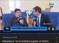 Enlace a Maradona se sincera ante las cámaras