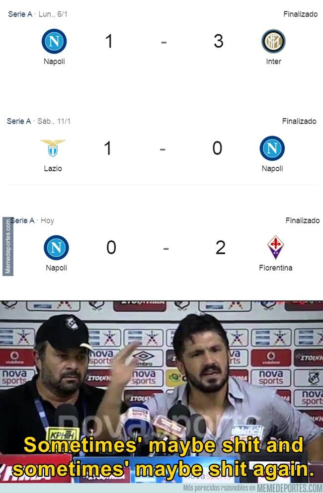 1096160 - El Napoli desde que lo agarró Gattuso no carbura