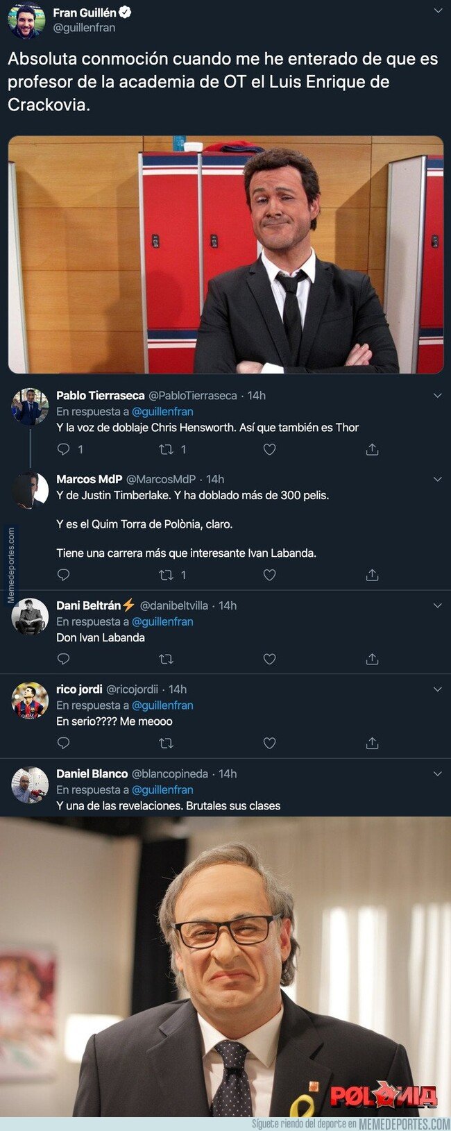 1096347 - Este es Ivan Labanda, el profesor de interpretación de 'Operación Triunfo' y vas a alucinar qué personajes hace en 'Crackovia' y 'Polonia' de TV3