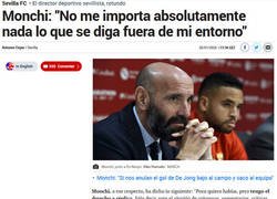 Enlace a Monchi se la saca y se defiende ante los que critican su reacción