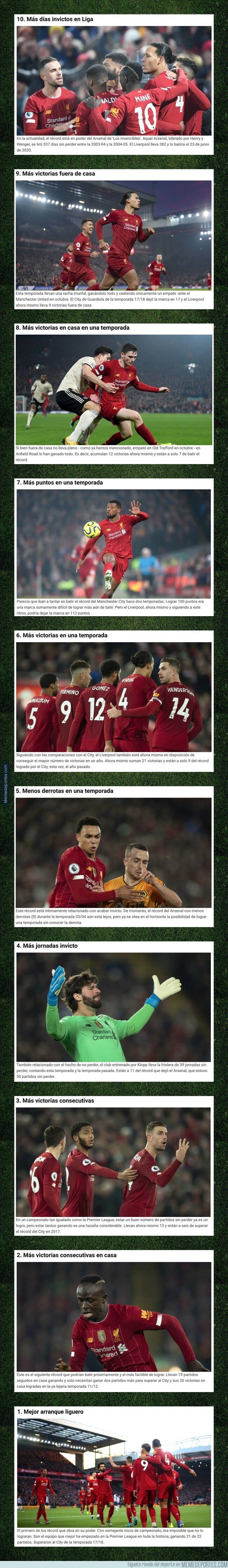 1096384 - Estos son todos los récords que podría batir el Liverpool esta temporada