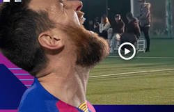 Enlace a Graban el momento en el que Mateo Messi se va de cabeza al suelo mientras estaba en un entrenamiento y Antonela ni se da cuenta