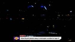 Enlace a El momento en el que informan de la muerte de Kobe Bryant antes del Nuggets-Rockets
