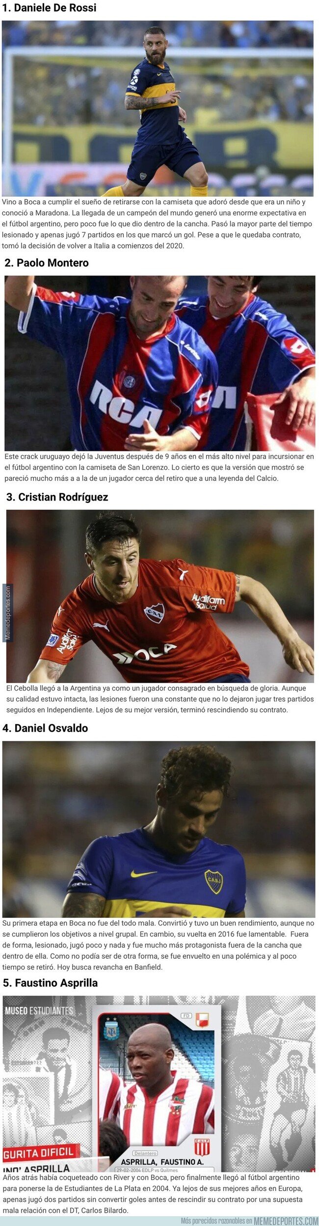 1096969 - Cinco cracks con pasado en Europa que fracasaron en el fútbol argentino