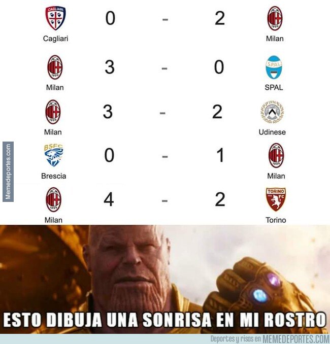 1097020 - Los del Milan viendo que llevan 5 partidos sin perder