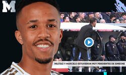 Enlace a Momentazo: Pillan a Marcelo y Militao cachondeándose de Simeone durante el derbi madrileño