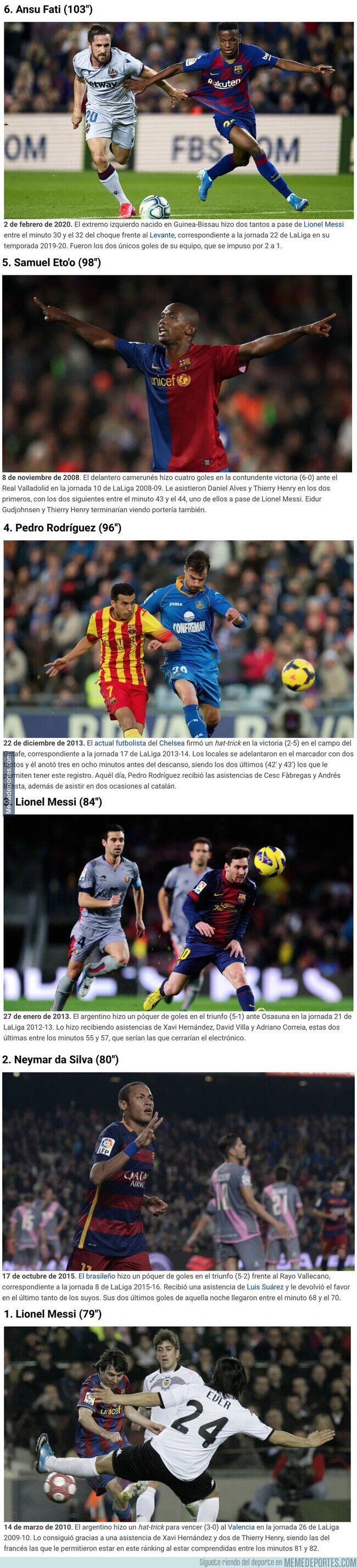 1097506 - Los 6 dobletes ligueros más rápidos del FC Barcelona en el siglo XXI
