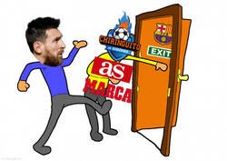 Enlace a La prensa de la capital aprovecha para empujar a Messi lejos del Barça