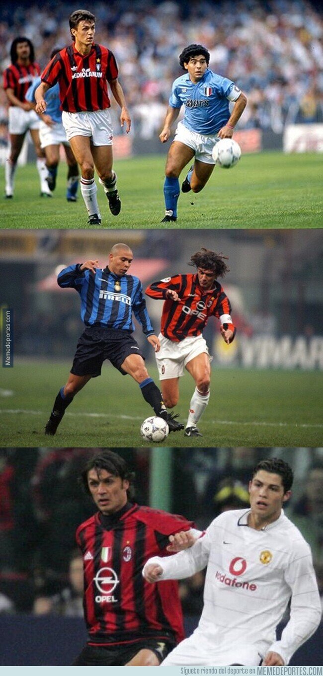 1098222 - Maldini se enfrentó a lo mejor de 3 generaciones del fútbol