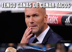 Enlace a A Zidane se le antojó unos tacos