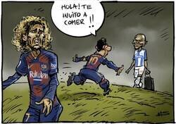 Enlace a ¿Le caerá mejor Braithwaite a Messi que Griezmann? Por @yesnocse