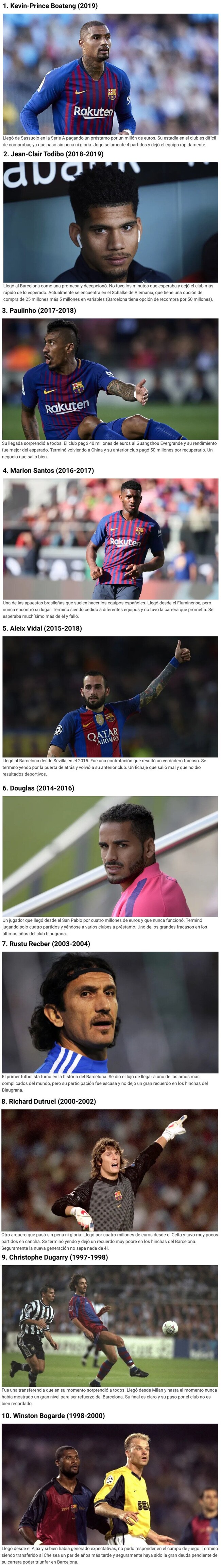 1098907 - Los 10 fichajes más extraños del Barcelona en los últimos años