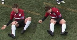 Enlace a MUY FUERTE: Una jugadora se disloca la rodilla en pleno partido y se la coloca a puñetazos