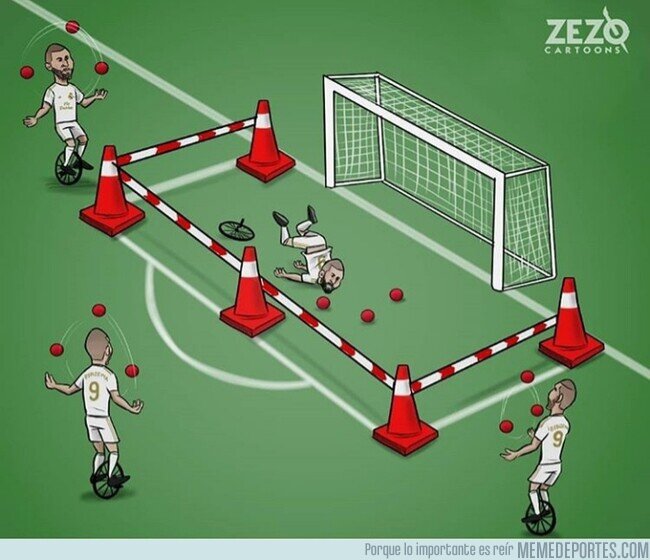 1099189 - Benzema tiene mucha más calidad fuera del área que dentro de ella, por @zezocartoons