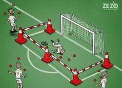 Enlace a Benzema tiene mucha más calidad fuera del área que dentro de ella, por @zezocartoons